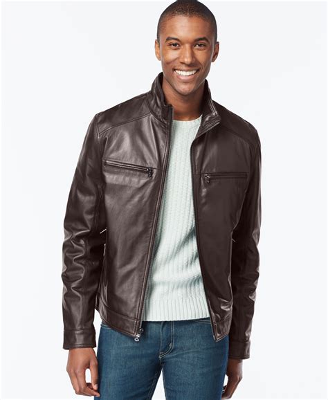 michael kors hipster leather jacket|michael kors faux leather jacket.